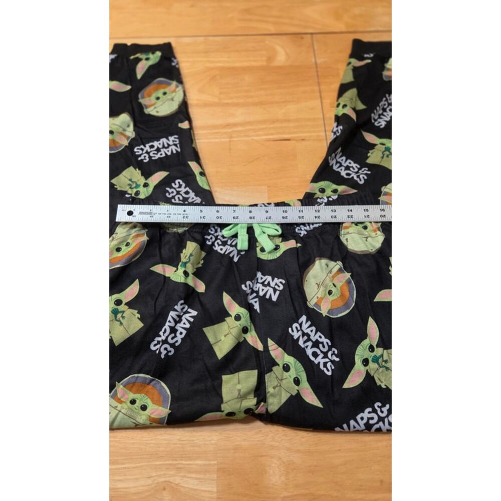 Star Wars Large Grogu Baby Yoda Pajama Pants Naps & Snacks Lounge Nwot Bottoms - Picture 3 of 6